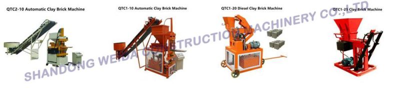 Qtc2-40 Hand Press Small Simple Domestic Non-Electric Unfire Hollow Paving Interlocking Fly Ash Cement Mud Laterite Earth Soil Clay Block Brick Making Machine