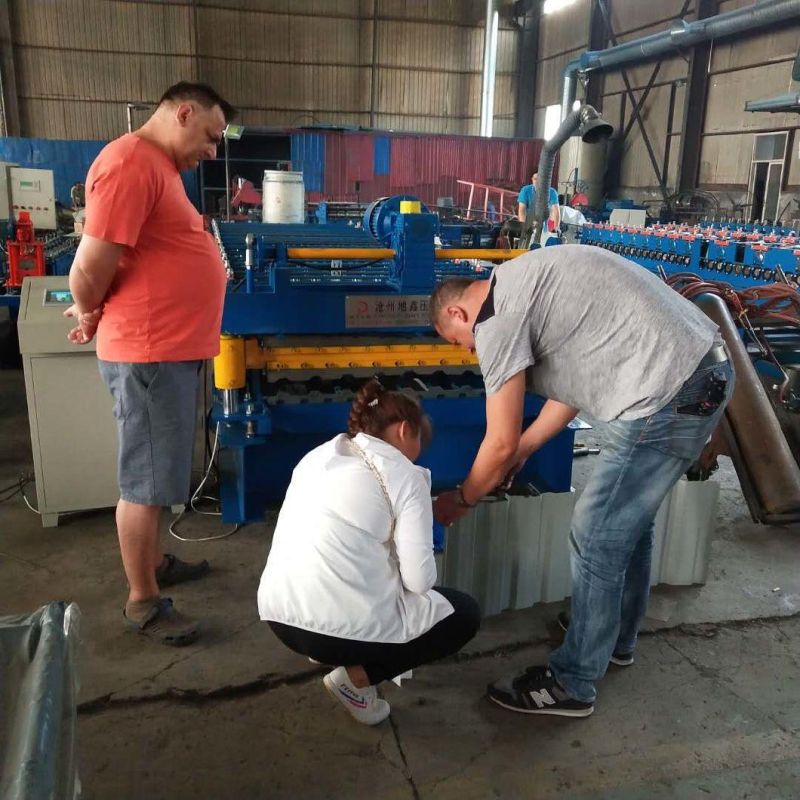 New Popular Custom Three Tier Layer Deck Roofing Sheet Making Different Color Metal Steel Products Roof Tile Cold Roll Forming Making Machine Production Line