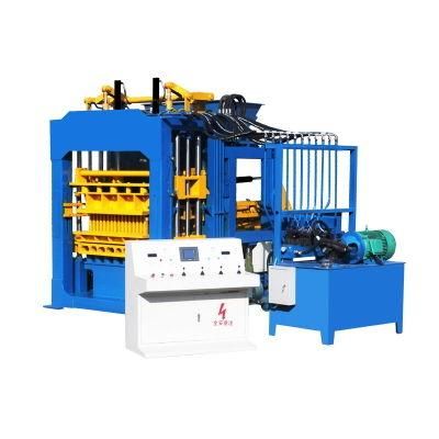 China Qt8-15 Full Automatic Hydraulic Concrete Cement Curbstone Paving Solid Interlocking Paver Hollow Brick Block Making Machine