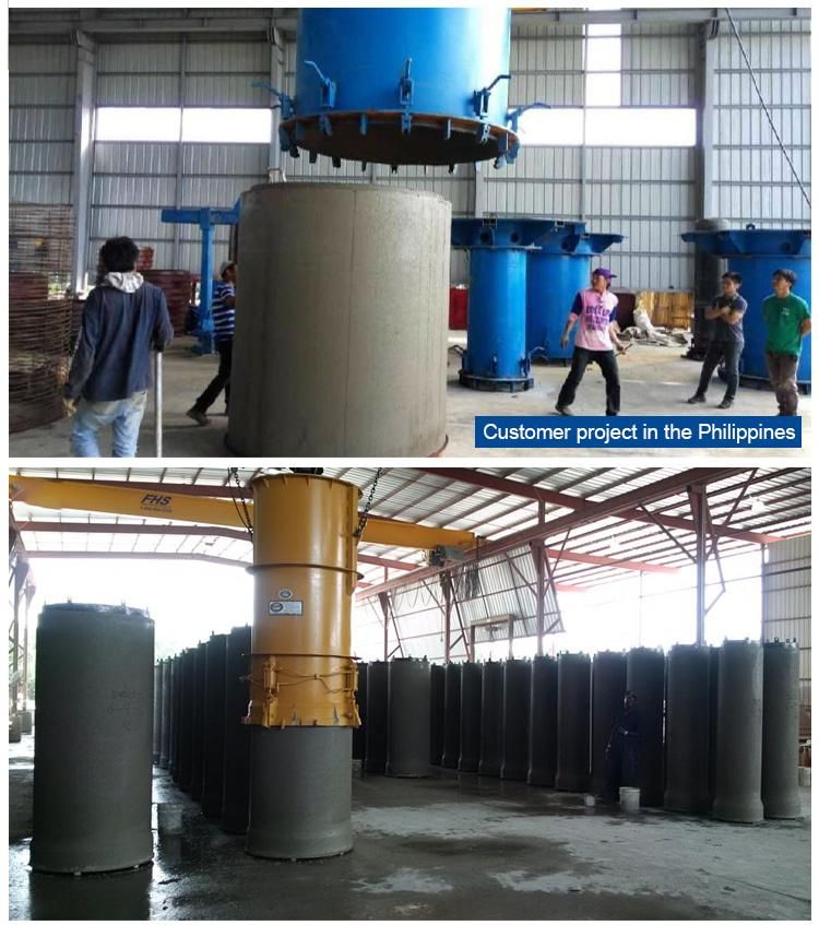 Precast Rcc Reinforced Vertical Vibration Concrete Pipe Making Machine for Drainage