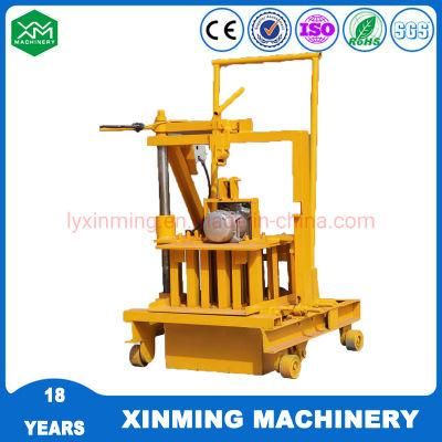 Small Type Qmr2-45 Concrete Cement Hollow Solid Paving Interlocking Block Making Machine with Factory Price