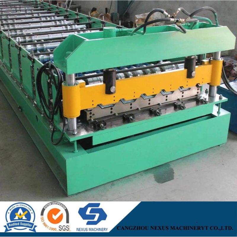 Corrugated Color Steel Roof Making Machine Metal Trapezoid Roofing Sheet Profile Roll Forming Machine