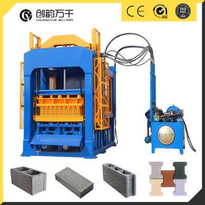 Qt 8-15 Full Automatic Hollow Cement Paver Block Making Machine Hot Sale