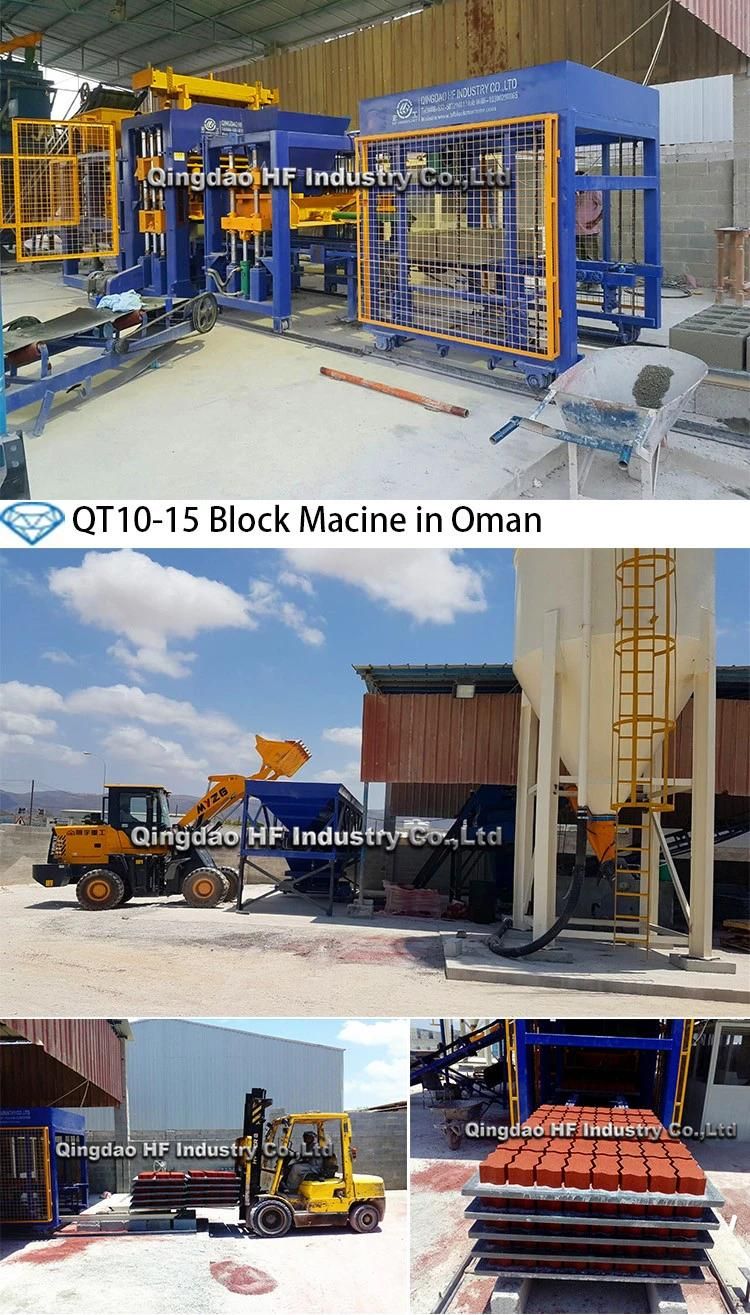 Qt10-15 Fly Ash Brick Making Machine for Concrete Hollow Cement Block Making