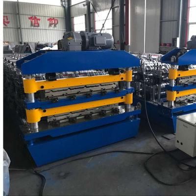 Triple Roof Tile1000mm Feeding Width Double Layer Making Machinery for Bolivia Market Roll Forming Machine