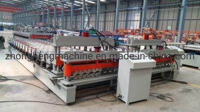CE Color Steel Roll Forming Glazed Tile Machine