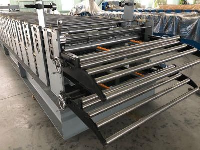 Popular Thicker Steel and Colour Tile Roof Panel Double Layer Roll Forming Machine