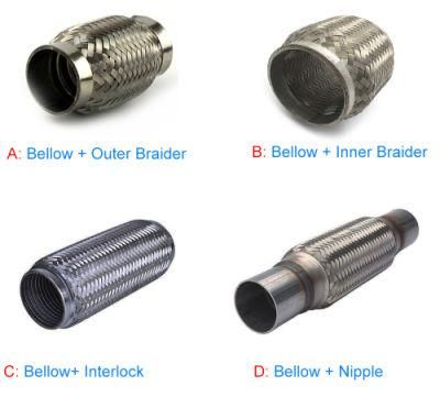 High Quality Flexible Series Exhaust Pipe/Muffler with Nipples