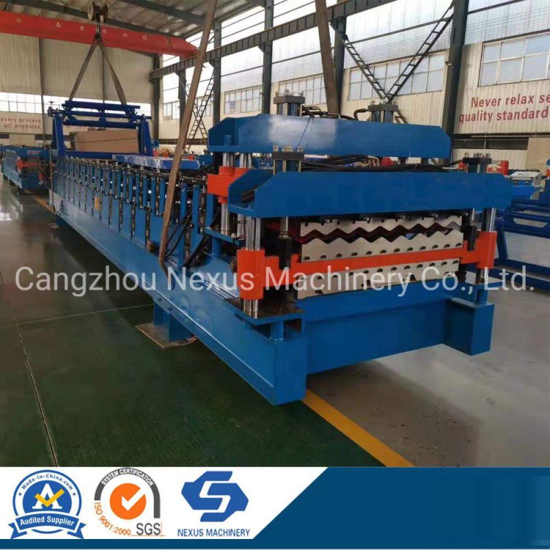 Double Layer Roll Forming Machine Metal Roofing Corrugated Steel Sheet Wall Panel Tile Making Machine