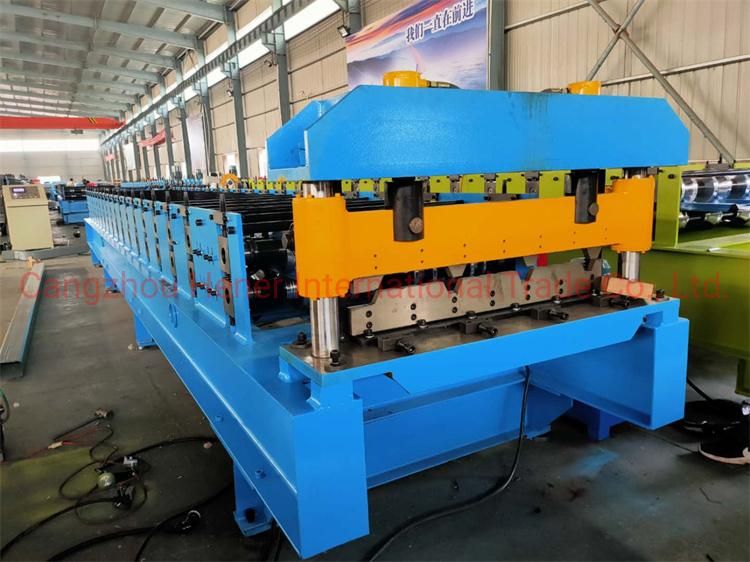 Low Price Manufacturetrapezoidal Roof and Wall Roll Former Machine Ibr Steel Metal Roofing Tile Sheeting Machine with Factory Price with High Quality