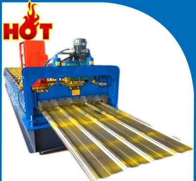 Automatic Panel Roof Wall Cold Roll Forming Making Machine Rib Trapezoidal Corrugated Metal Steel Sales