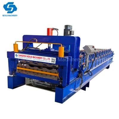 Form Roll Machine Metal Cold Roof Panel Glazed Tile Roll Forming Machine with High Quality