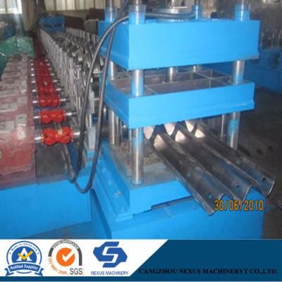 Three Waves Cold Rolled Highway Guardrail Roll Forming Machine