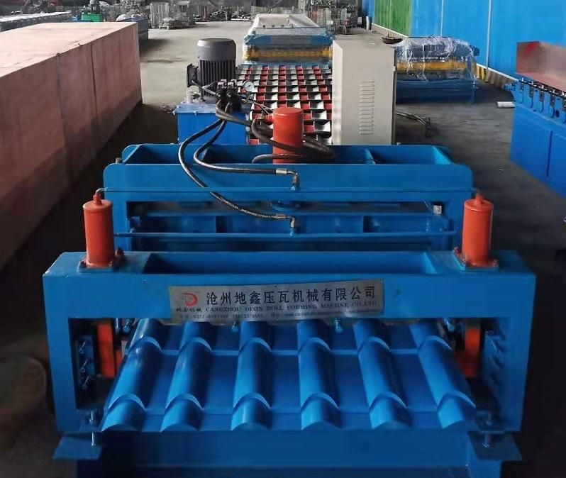 Glazed Double Sheet Roof Tiles Roll Forming Machine Factory Price