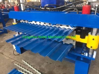 Oversea Hot Sale Double Layer Deck Corrugated Roof Tile Iron Corrugated Roofing Sheet Making Roll Forming Machine