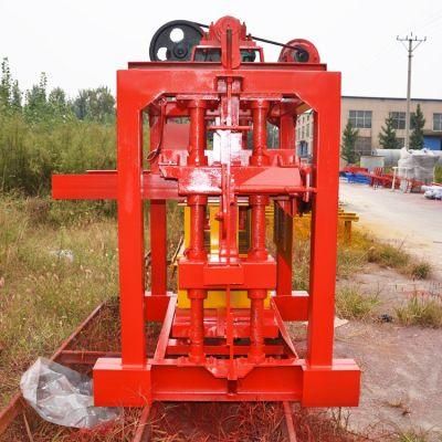 Qtj4-40 Manual Cement Interlocking Brick Machine