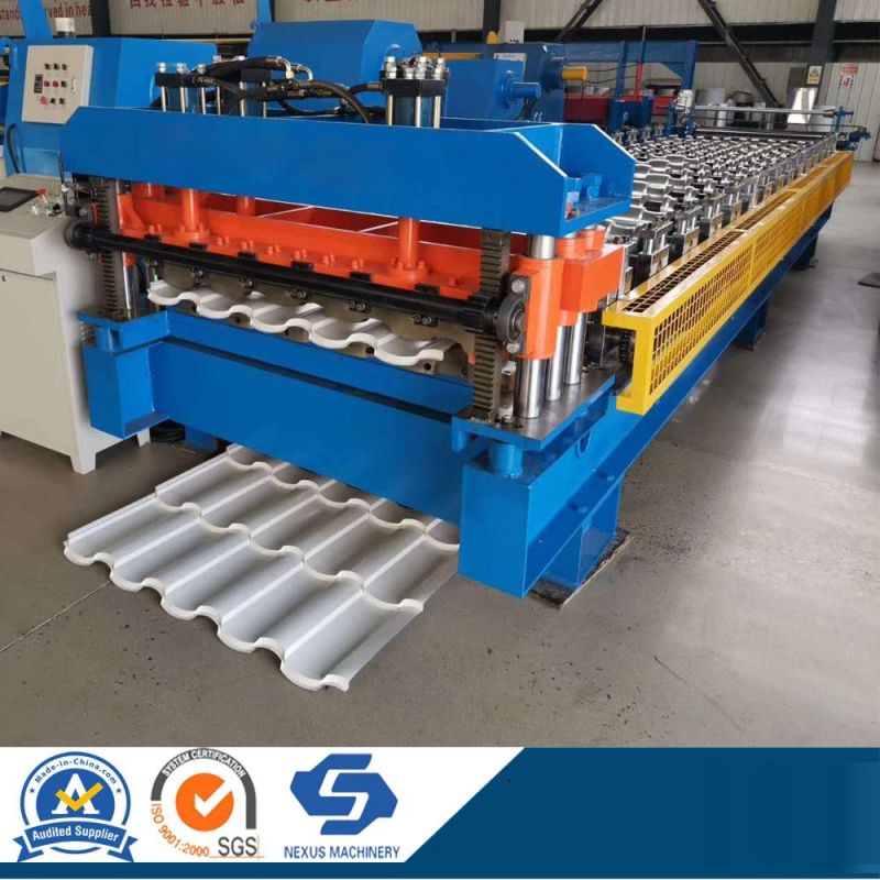 Glazed Tile and Trapezoidal Profile Galvanized Roofing Sheet Cold Roll Forming Machine