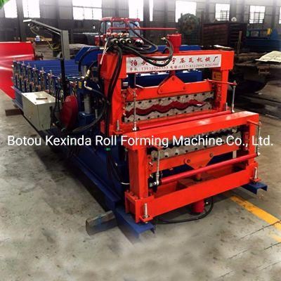 Kexinda Corrugated 850mm + Glazed Tile 828mm Double Layer Roll Forming Machine