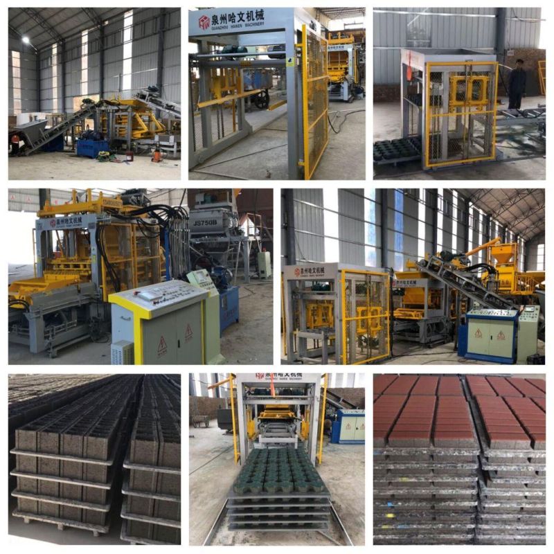 Middle East Interlocking Wall Partition Hollow Solid Cinder Concrete Blocks Bricks and Paver Making Machine