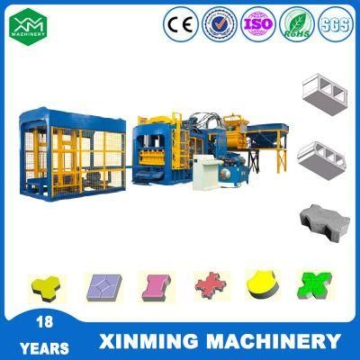 Qt10-15 Huge Full Automatic Hydraulic Hollow Paving Solid Cement Block Machine with Factory Price