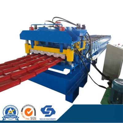 Single Press Mold Metal Steel Ceramic Glazed Tile Roll Forming Machine for Making Ecological Floor Roof Wall Panel Machine