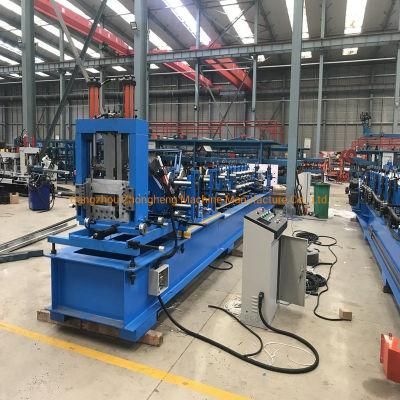 Steel Frame CZ Purlin Roll Forming Machine Cold Rolling Line Decking Cold Forming Machine