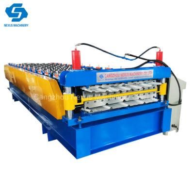 Double Layer PPGI Roofing Iron Ibr Sheet Roll Forming Machine