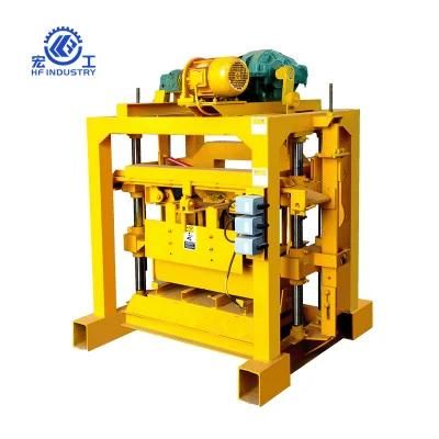 Qt4-40 Mobile Brick Making Machine Ice Block Machine in Dominica