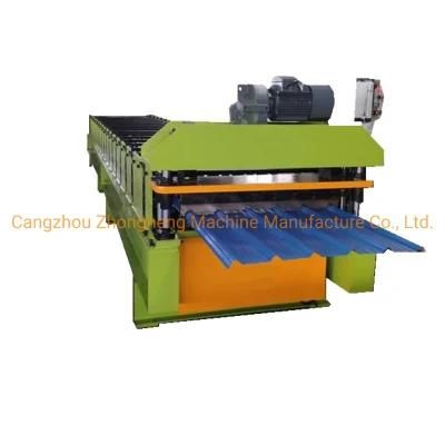 Step Corrugated Roof Tile Sheet Roll Forming Building Making Construction Machine