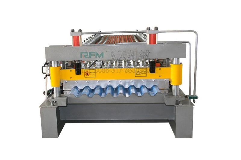 Colored Steel Panel Metal Sheet Ibr Trapezoid Roof Tile Making Roll Forming Machine