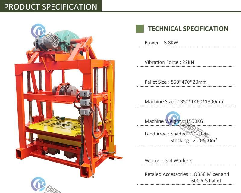 Qt 4-40 Direct Factory Supply Block Machine Manua