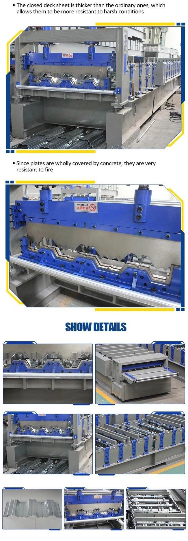 Automatic Steel Decking Floor Deck Cold Roll Forming Machine