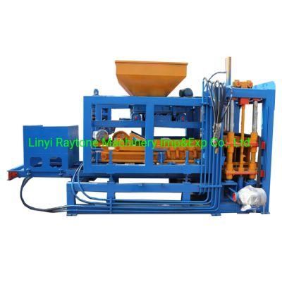 Qt4-15 Automatic Concrete Hollow Solid Paver Block Pressing Machine