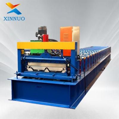 Xinnuo 760 Factory Supply Joint Hidden Metal Double Layer Roof Batten Sheet Panel Roll Forming Machine