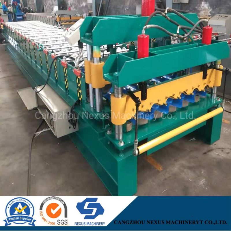 Glazed Tile Sheet Roll Forming Machine Metal Roofing Tile Making Machinery