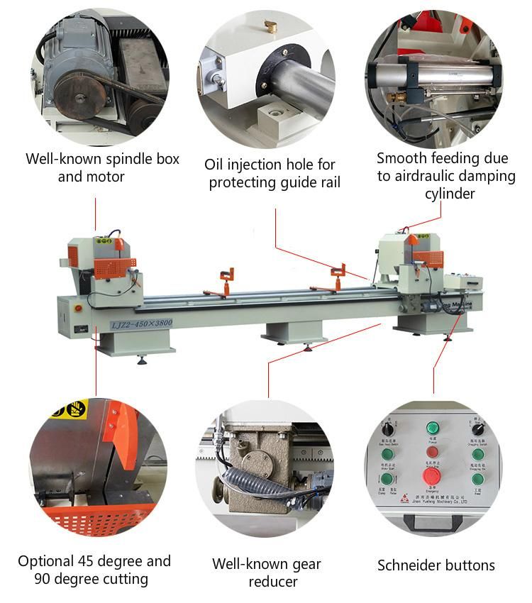 Yuefeng Machine Double Head Precision Mitre Cutting Saw Machine