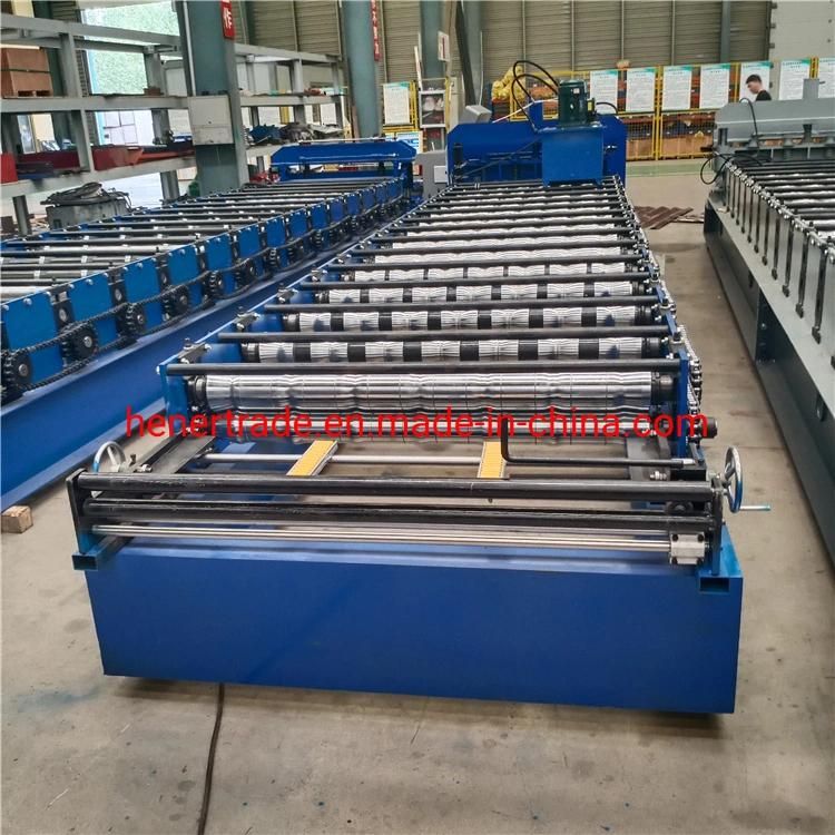 Trapezoidal Roof Sheet Cold Roll Forming Machine