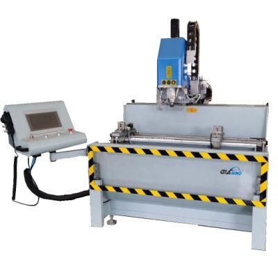 Aluminum/UPVC/PVC Automatic Window and Door Profile CNC Door Lock Hole Drilling Milling Cutting Machine