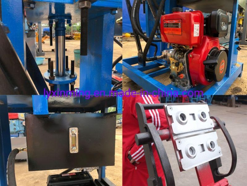 Xm2-25 Interlocking Mini Manual Clay Brick Machinery Earth Soil Block Making Machine Price