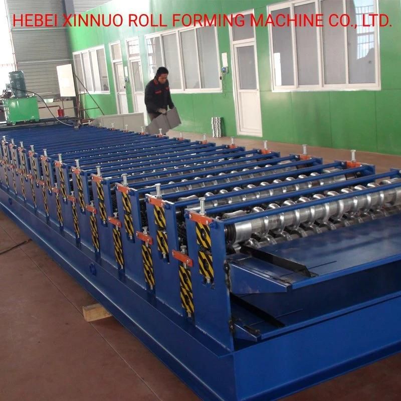 Double Layer Corrugated Trapezoid Sheet Roll Forming Machine