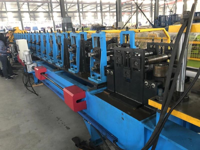 Cold Metal C Purlin Frame Steel Making Machine C U Z Purlin Roll Forming Machine with Gear Box