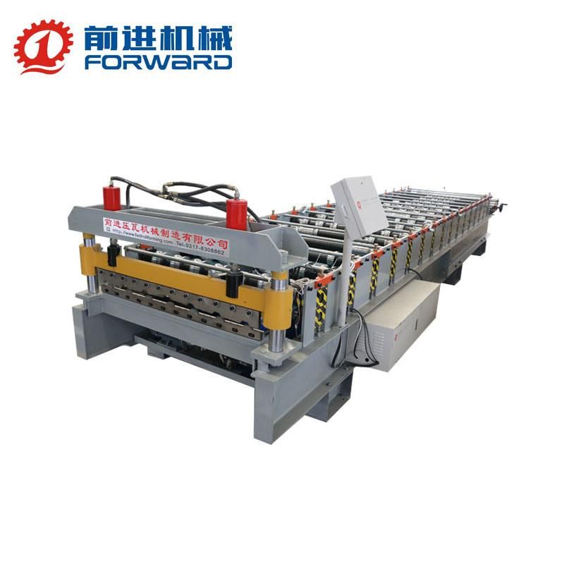 Ecuador PLC Control Double Layer Tr4 Tr5 Roofing Sheet Forming Machine Roof Roll Forming Machine Tile Making Machinery Construction Machinery Tile Press Machine