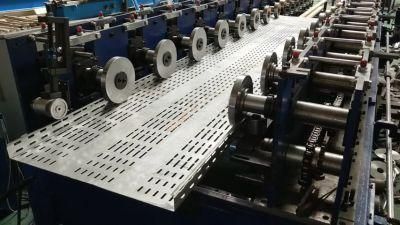 Auto Adjustable Perforated Cable Tray Roll Forming Machinery Max. 800mm Width