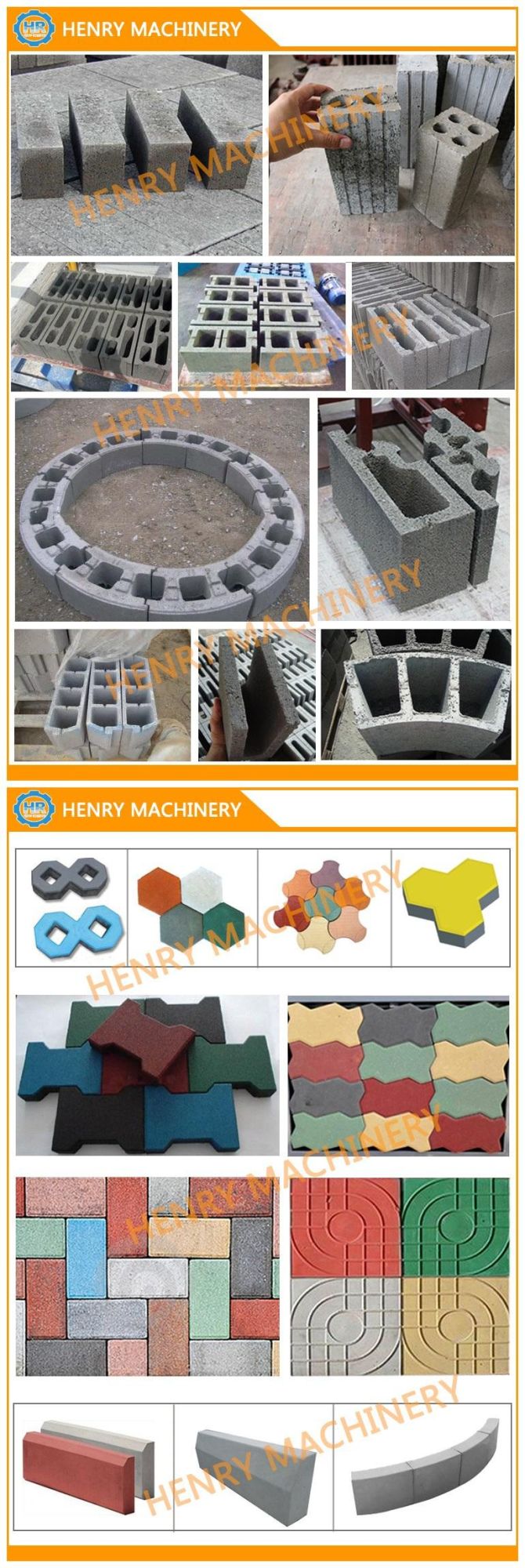 Simple Qtj 4-40c Solid Brick and Concrete Hollow Block Making Machine