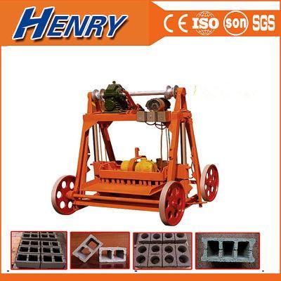 Qmy4-45 Mobile Egg Layer Block Making Machine Cement Machinery