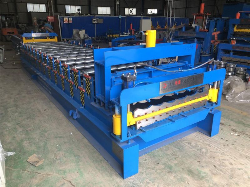 Double Layer Trapezoidal Roof and Glazed Tile Building Material Roll Forming Machine/Double Layer Sheet Roll Former