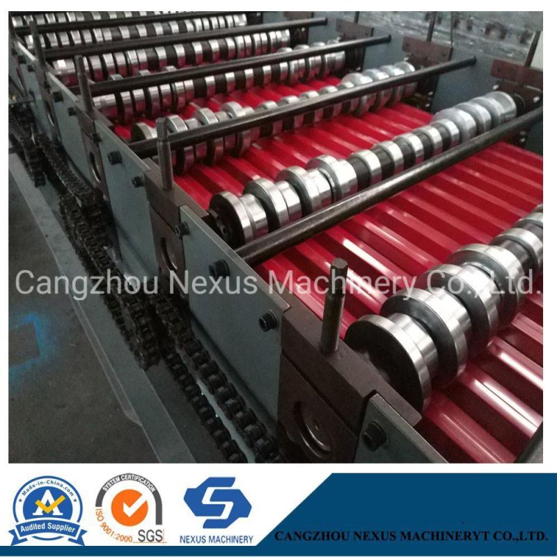 Gallvanized Steel PPGI Trapezoidal Metal Roofing Sheet Roll Forming Machine Design Manufacture