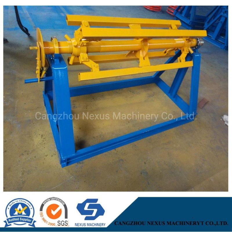 3 Tons Manual Metal Forging Machine Simple Decoiler