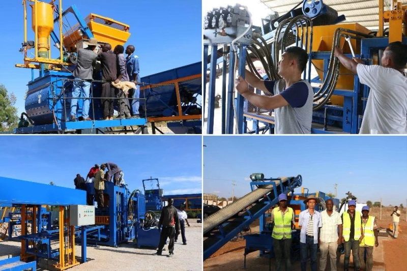 China Qt8-15 Full Automatic Hydraulic Concrete Cement Curbstone Paving Solid Interlocking Paver Hollow Brick Block Making Machine