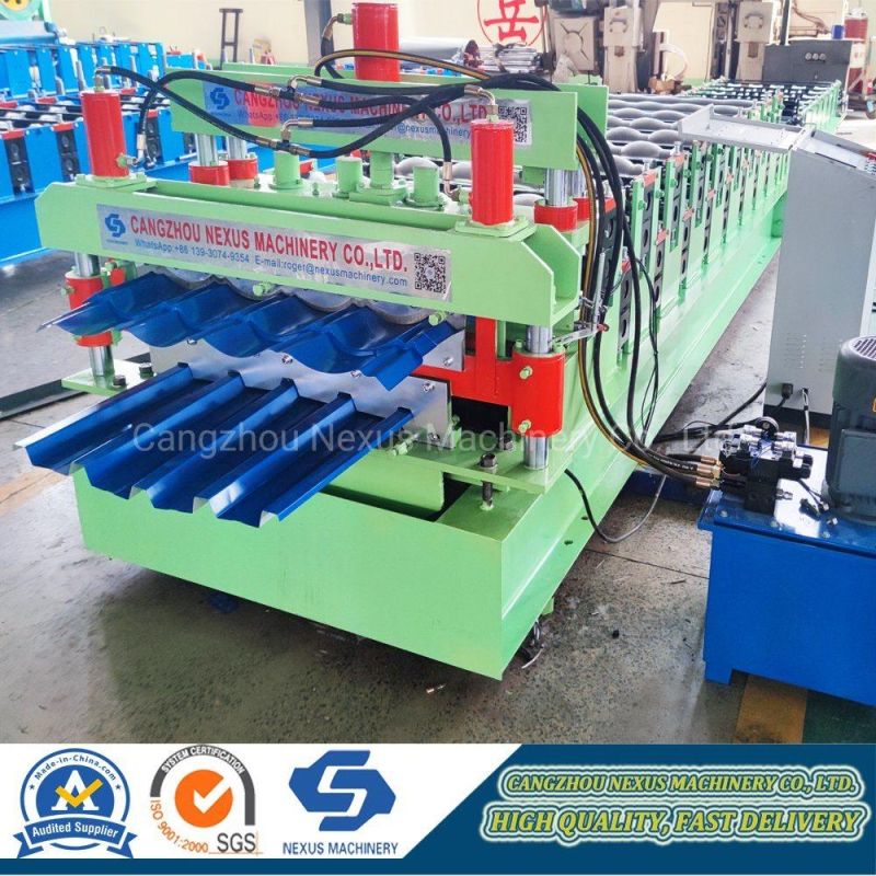 Zimbabwe Q-Tile Sheet Versatile Making Machinery Ibr Sheeting Double Layer Roll Forming Machine